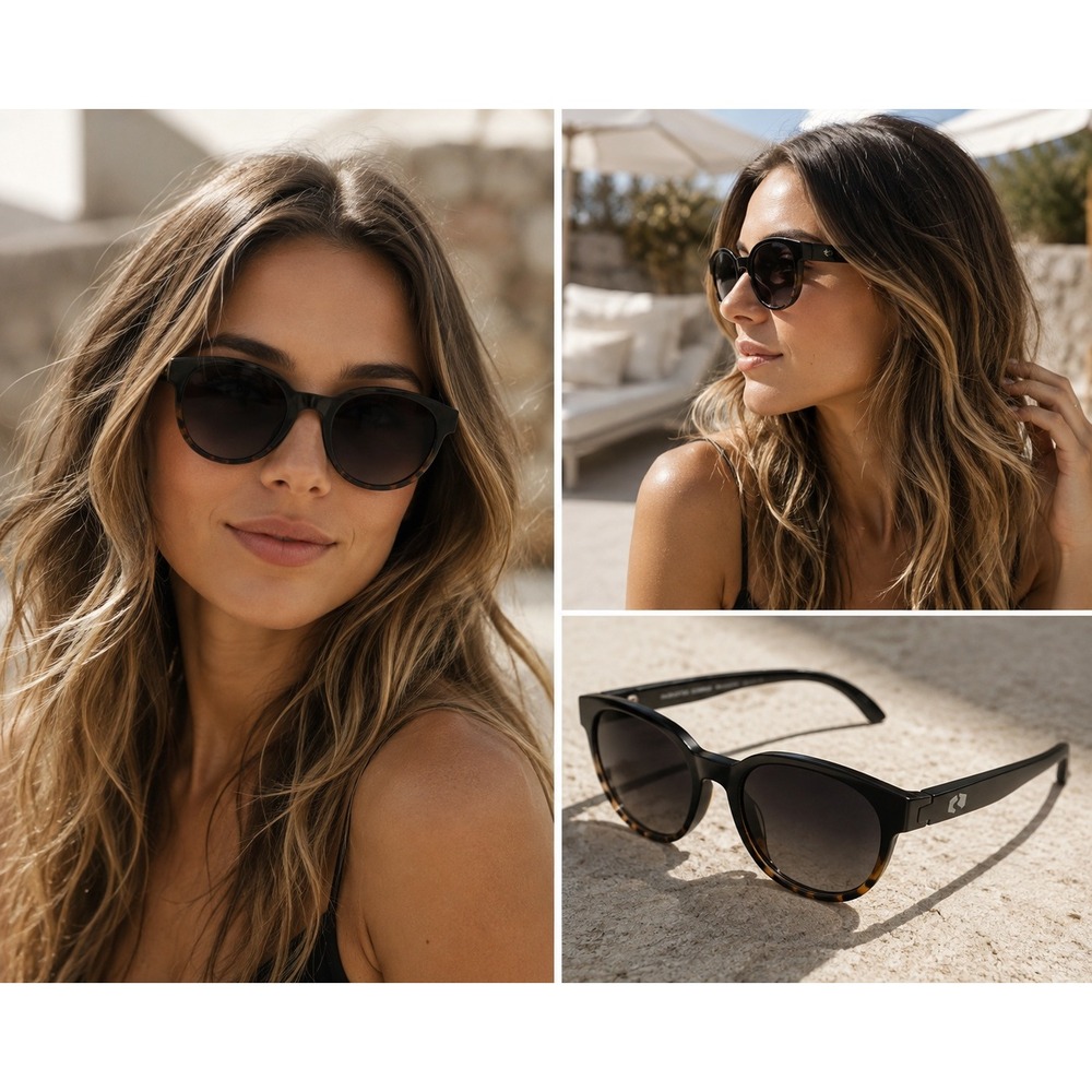 Rheos Sunglasses Wyecreeks Black Tortoise Floating Polarized UV Protection #1512